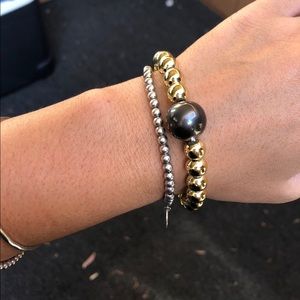 HANDMADE - Huge Authentic Tahitian Pearl bracelet